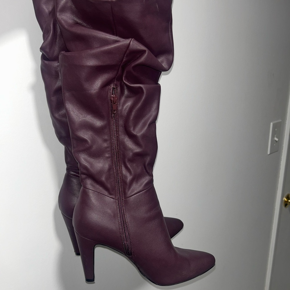 Christian Siriano Women's Heeled Boots in Rich Purple